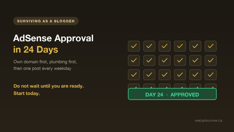 Approved for Google AdSense in 24 Days: The Whole Timeline