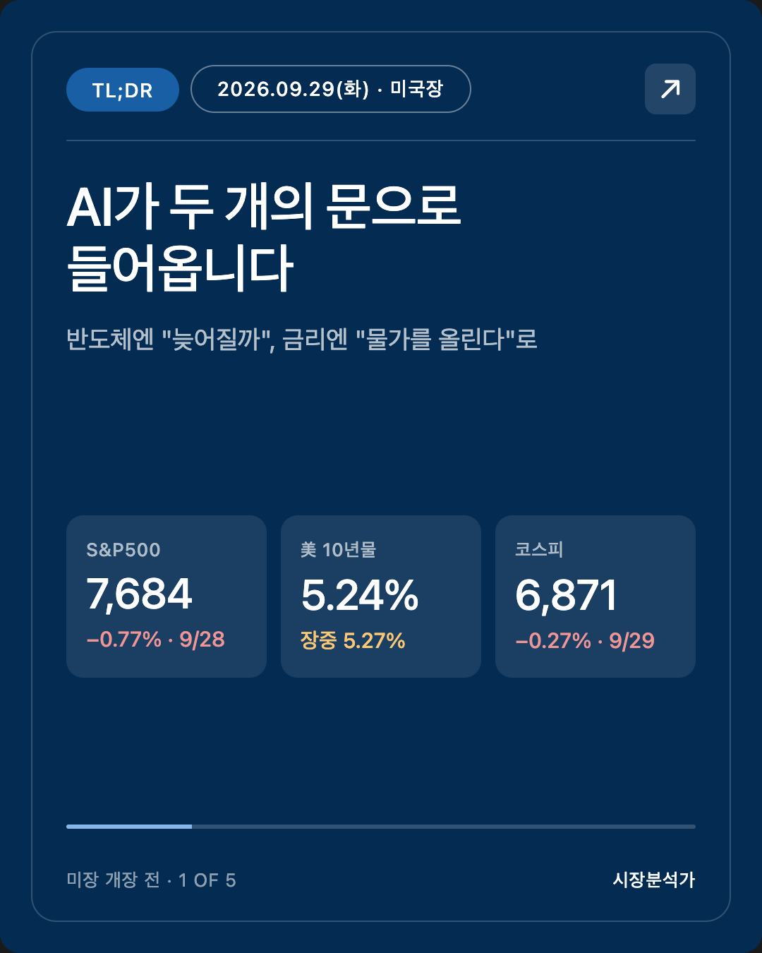 TL;DR — AI가 두 개의 문으로 들어옵니다