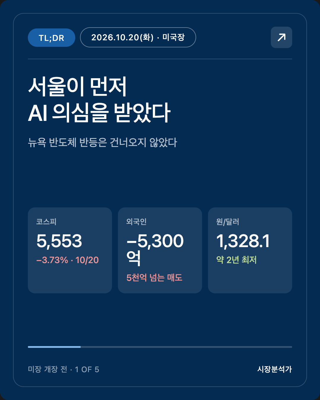 TL;DR — 서울이 먼저 AI 의심을 받았다