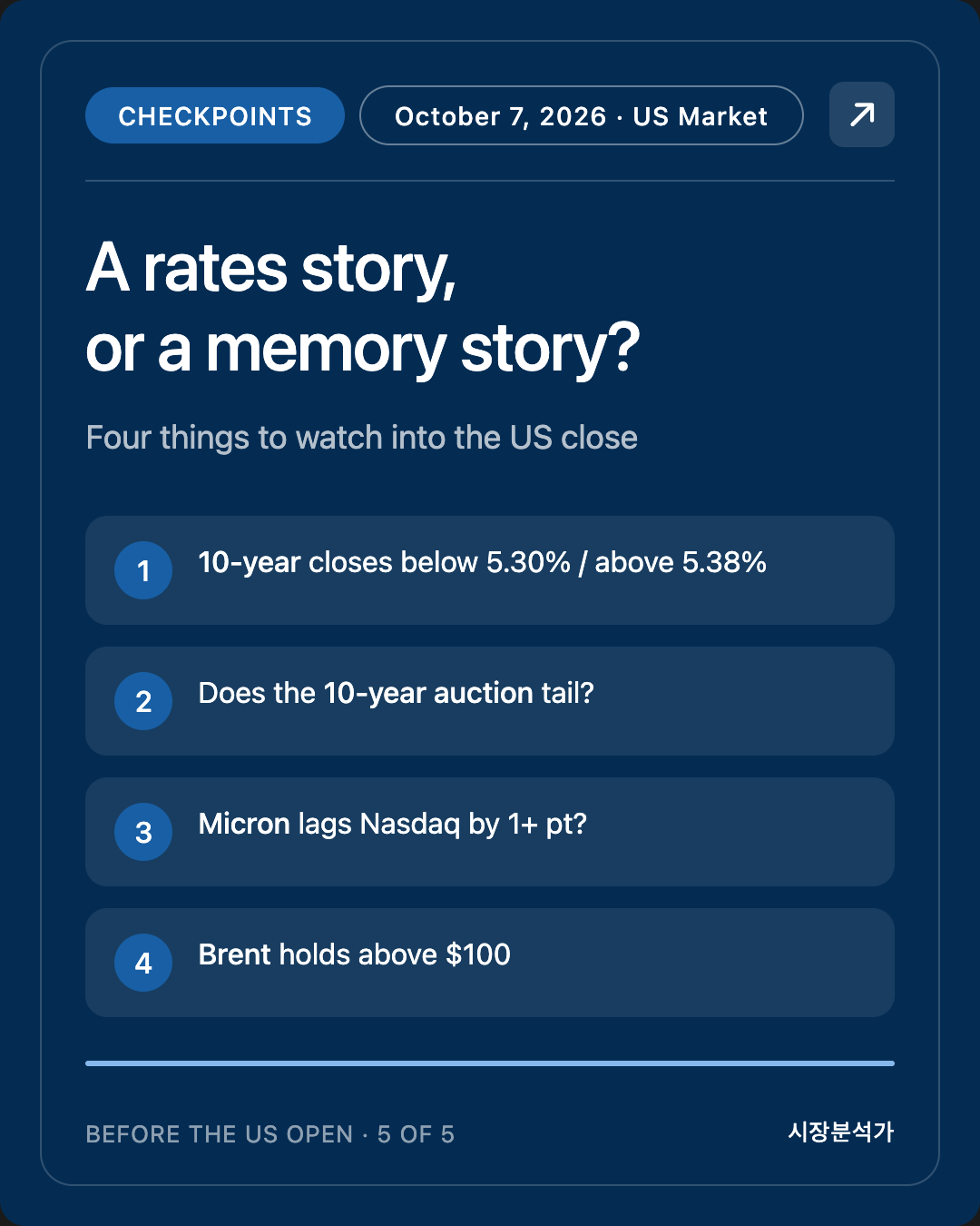 Checkpoints — A rates story, or a memory story?